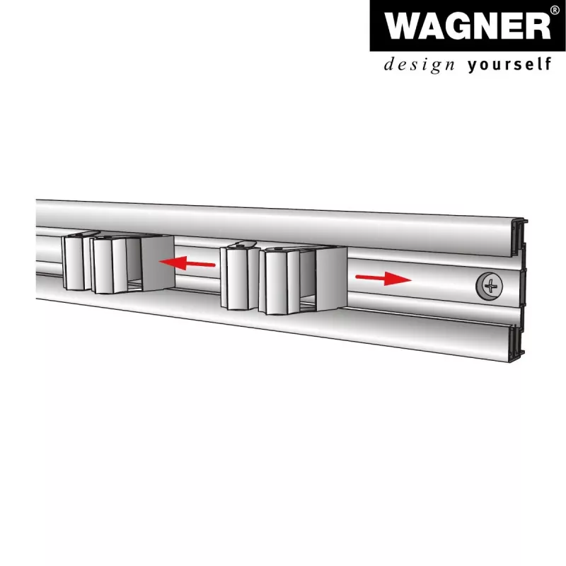 Wagner Design Yourself sieninis laikiklis WH 2095 juodas (15209502)