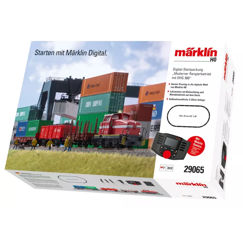 Märklin 29065 H0 skaitmeninis starterio rinkinys „Modern Shunting Operation“ su DHG 500