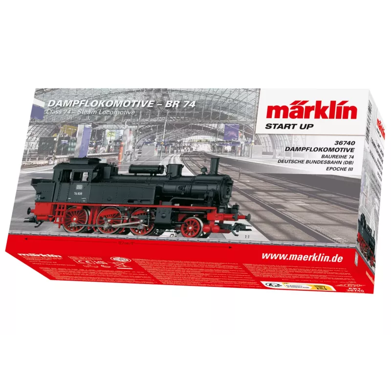 Märklin 36740 HO mastelio dyzelinis lokomotyvas DB Class 212 (V 100) juodas/raudonas su mfx+ skaitmeniniu garsu