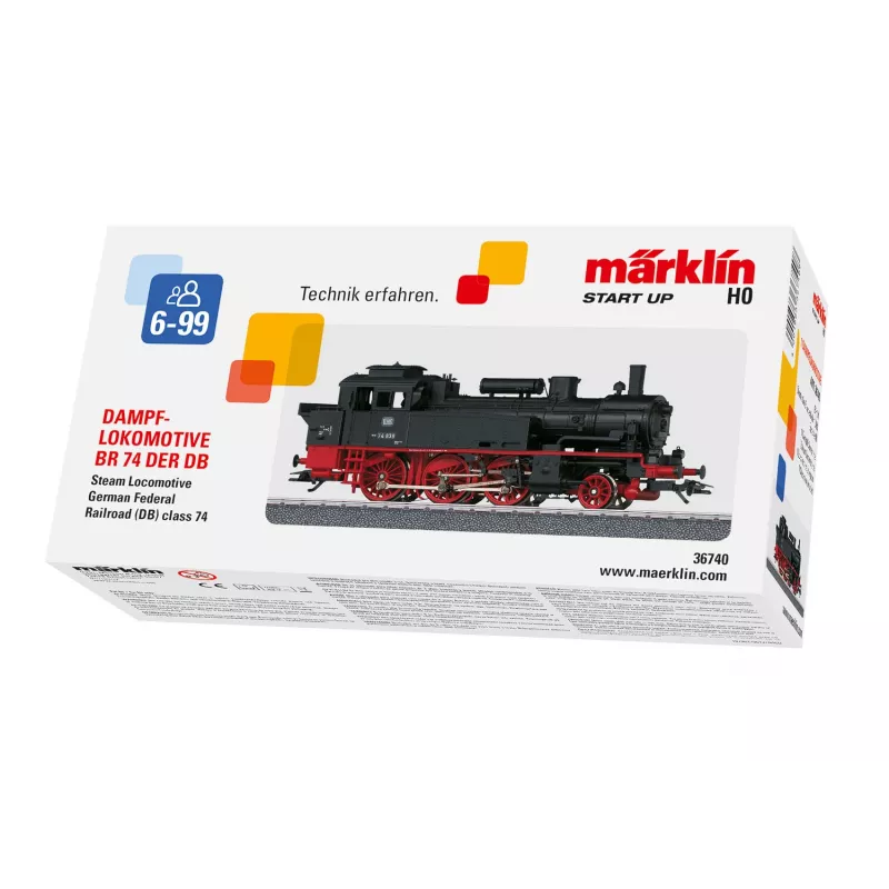 Märklin 36740 HO mastelio dyzelinis lokomotyvas DB Class 212 (V 100) juodas/raudonas su mfx+ skaitmeniniu garsu