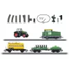 Märklin 29653 H0 Start Set Agriculture – skaitmeninis garvežys BR 81 su mfx+ garsu, Mobile Station 3, C-Track ovalas, vagonai su traktoriumi ir šieno rulonais