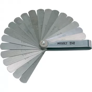 HAZET 2147 Jutiklių matuoklis, 13 mentelių, 0,05-1,00 mm, metrinė