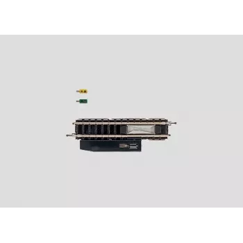 Märklin Z Gauge 8587 tiesus išjungimo bėgių segmentas - 110 mm, juodas