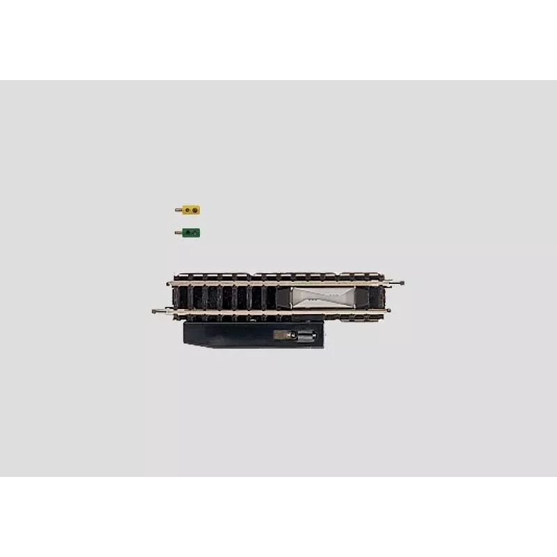 Märklin Z Gauge 8587 tiesus išjungimo bėgių segmentas - 110 mm, juodas