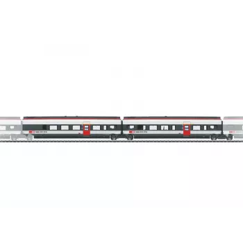Märklin 043453 H0 SBB Giruno papildomas vagonų rinkinys, 2 dalių, VI epocha, AC, LED vidinis apšvietimas