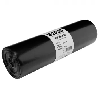 DEISS 95180 šiukšlių maišai, 60µm, juodi, 10 vienetų