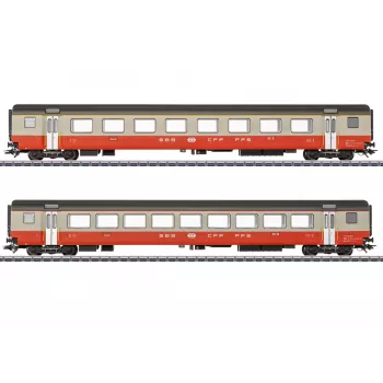 Märklin 42191 H0 Swiss Express SBB 2 vagonų keleivinis rinkinys
