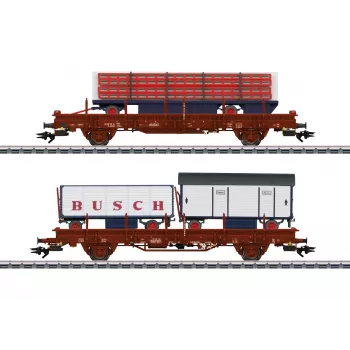 Märklin 45042 H0 2 vagonų rinkinys “Cirko Busch” krovininiai vagonai, DR