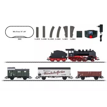 Märklin 29249 H0 skaitmeninis startinis rinkinys - vietinis krovininis traukinys su DB klasės 24 garvežiu