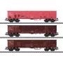 Märklin 047188 H0 platforminis vagonas su rąstų kroviniu, IV epocha DB, 3 bėgių AC