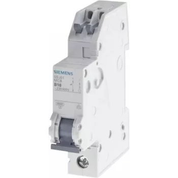 Siemens SENTRON 5SJ61167KS automatinis jungiklis 1 polių B16 6kA 230/400V AC