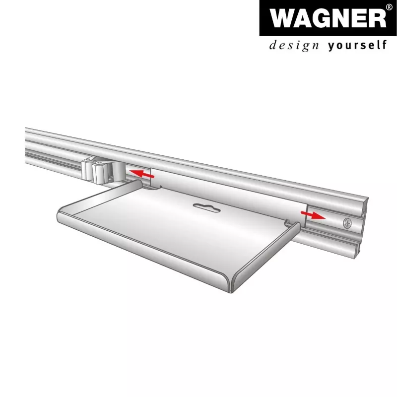Wagner design yourself sieninis laikiklis WH 2088 juodas (15208801)