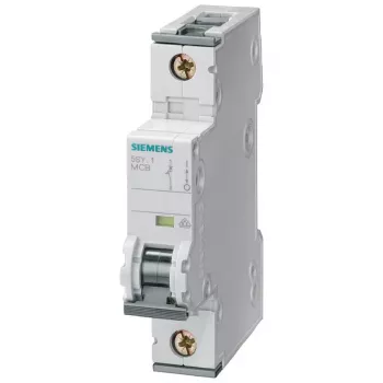 Siemens SENTRON 5SY automatinis jungiklis, 1-polio, C10, 6 kA, 230/400 V AC, juodas 5SY71106KK13