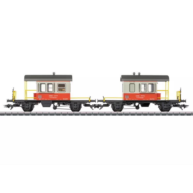 Märklin 46850 H0 SBB Sputnik 2 vagonų rinkinys su stumdomomis sienomis