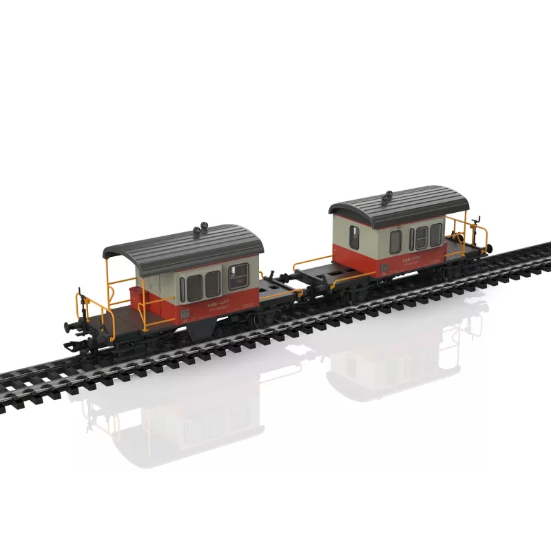 Märklin 46850 H0 SBB Sputnik 2 vagonų rinkinys su stumdomomis sienomis