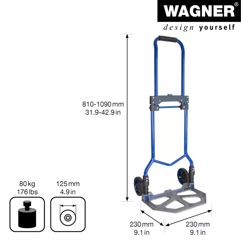Wagner design yourself MM 4123 sulankstomas vežimėlis iki 80 kg (20412301)