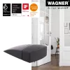 Wagner design yourself EH 5150 grindinis durų ribotuvas, cinko lydinio ir plastiko, matinis nikelis, 45 mm aukščio 15515011