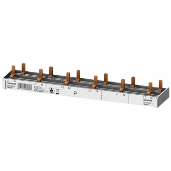 SIEMENS 5ST36760 kaiščių šyna 10mm² 1P+N 12 modulių, 6 AFDD + 6 komponentams