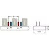 SIEMENS 5ST36760 kaiščių šyna 10mm² 1P+N 12 modulių, 6 AFDD + 6 komponentams