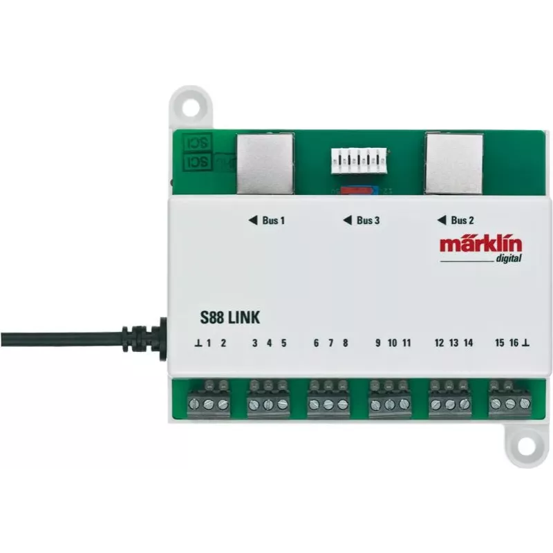 Märklin Link s 88 DCC skaitmeninis dekoderis, žalia/balta, 60883