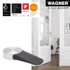 Wagner Design Yourself EH 5116 durų stabdiklis, cinko lydinio su guminiu amortizatoriumi, Ø 50 mm, matinis nikelis 15511611