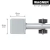 Baldų keltuvas Wagner design yourself MM 4121, sidabrinis, 38 cm (20412101)