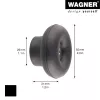 Wagner Design Yourself DOT drabužių kablys GH 0202, 1 kablys, juodas 17020221