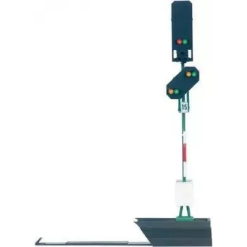 Märklin 76495 H0 šviesos įspėjamasis signalas (Vorsignal) su LED, Vr0/Vr1, analoginiam arba skaitmeniniam valdymui