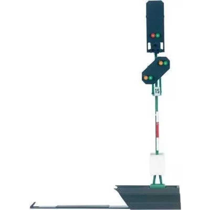 Märklin 76495 H0 šviesos įspėjamasis signalas (Vorsignal) su LED, Vr0/Vr1, analoginiam arba skaitmeniniam valdymui