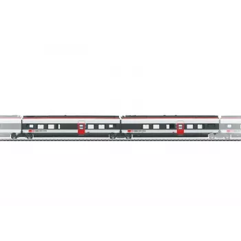 Märklin 043451 H0 SBB Giruno papildomas keleivinių vagonų rinkinys, 2 dalių, VI epocha