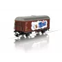 Märklin 44252 H0 mastelio Gms 30 uždaras prekinis vagonas, III epocha, DB, rudas