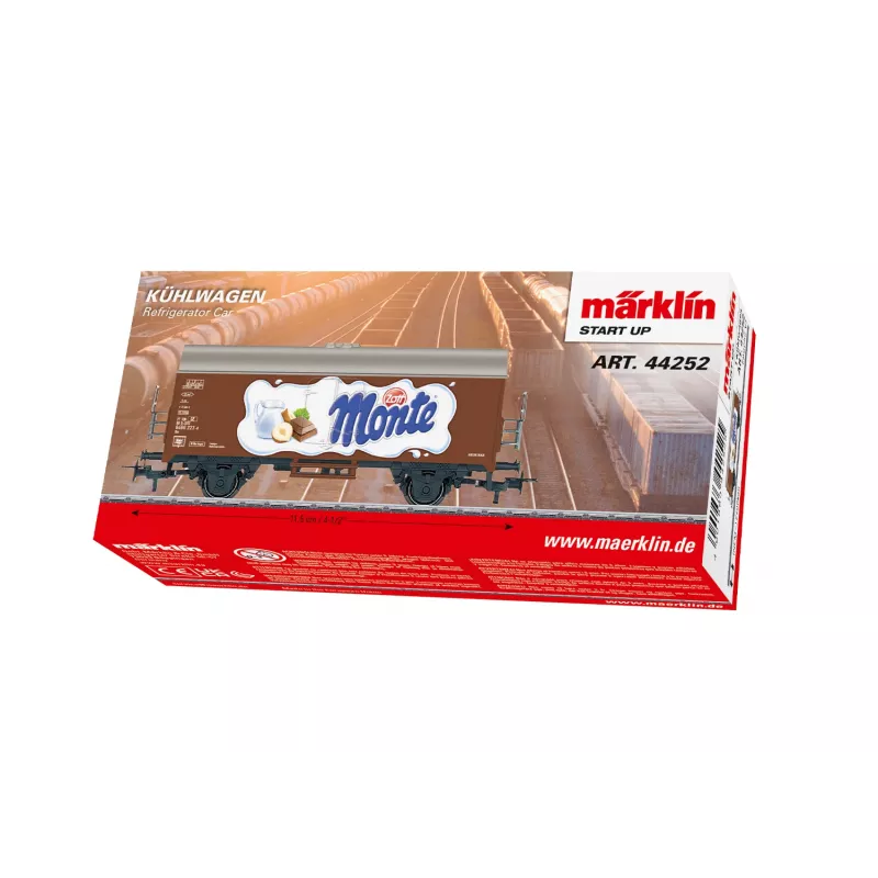 Märklin 44252 H0 mastelio Gms 30 uždaras prekinis vagonas, III epocha, DB, rudas