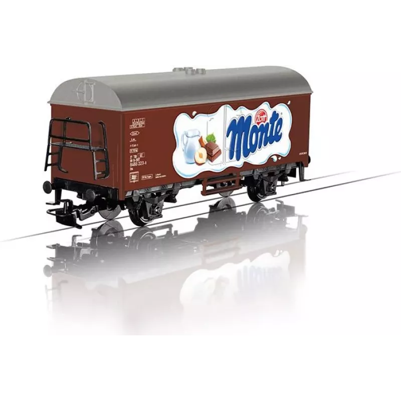 Märklin 44252 H0 mastelio Gms 30 uždaras prekinis vagonas, III epocha, DB, rudas