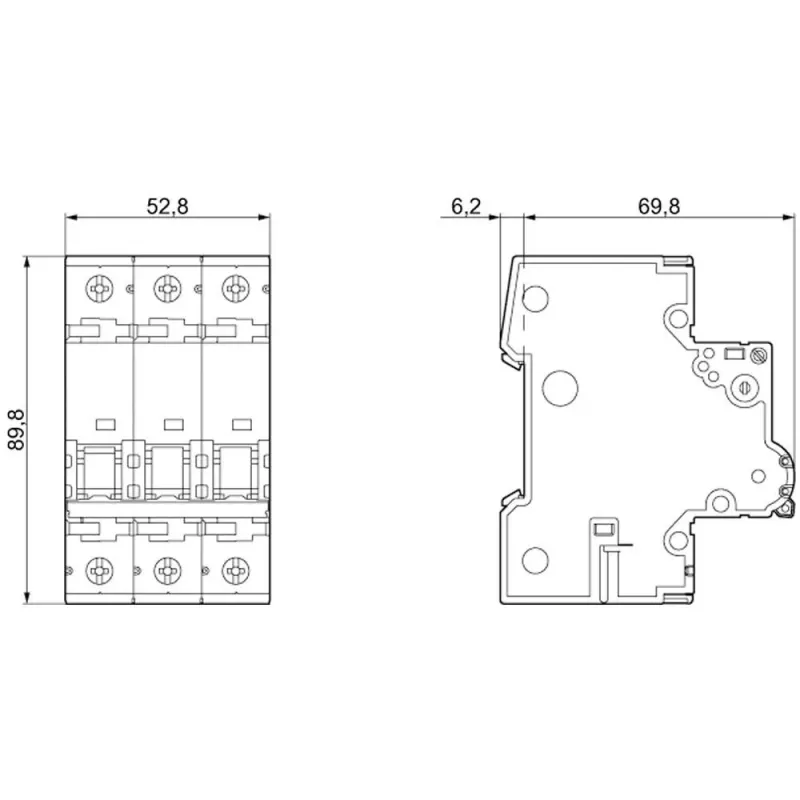 Siemens SENTRON 5SY6332-6 automatinis jungiklis, 3 polų, B32A, 6kA, 400V AC