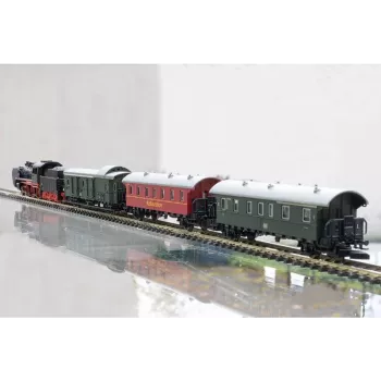 Märklin 81874 Z vėžės garvežio krovininio traukinio pradinukų rinkinys - BR 89.0, III epocha, 3 vagonai, ovalūs bėgiai, analoginė DC 081874