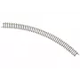 Märklin 8530 Z Miniclub lenkta bėgių atkarpa 45° R1 220 mm, 10 vienetų