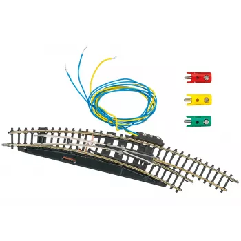 Märklin Z geležinkelio elektromagnetinė kreivoji iešmas dešinysis - juodas/geltonas (8569)