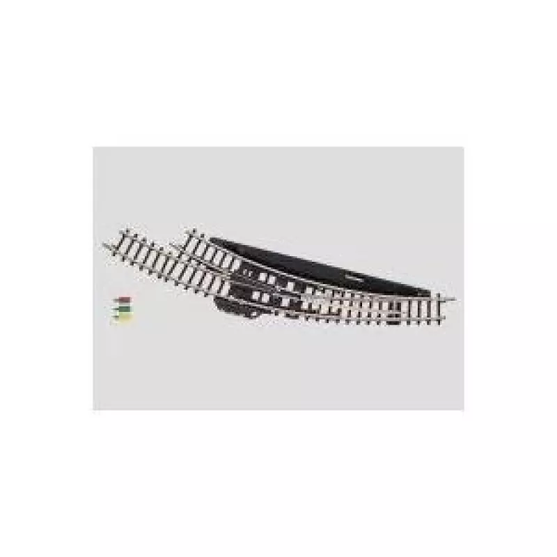 Märklin Z geležinkelio elektromagnetinė kreivoji iešmas dešinysis - juodas/geltonas (8569)