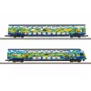 Märklin 87307 Z mastelio dviejų aukštų vagonų rinkinys Touristik 2 DB AG (1:220, 2 vagonai)