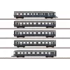 Märklin 087615 Z Gauge vagonų rinkinys 'Blauer Enzian' DB, MHI (3 vagonų keleivinis rinkinys)