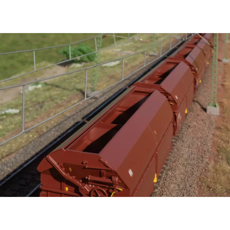 Märklin 000730 H0 24 dalių rinkinys slenkančio stogo vagonai Tals 968 DB IV epocha AC
