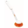 Haug Bürsten Anti-Bac indų šepetys, baltas/oranžinis, plastikinis 15806