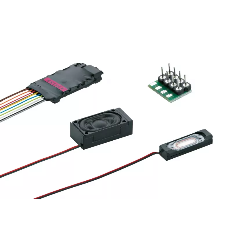 Märklin 60987 mSD/3 elektrovežio garso dekoderis su laidų rinkiniu