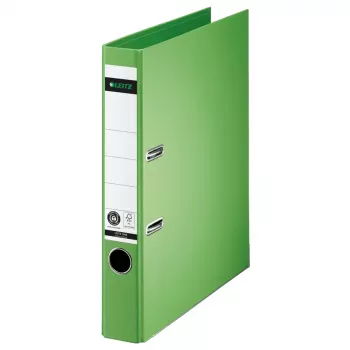 LEITZ 180° svirtinė archyvavimo byla A4 50 mm šviesiai žalia kartoninė 1008-00-50
