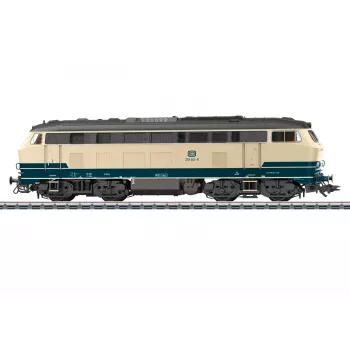 Märklin 39215 H0 klasės 218 dyzelinis lokomotyvas DB vandenyno mėlyna mfx+ garsas ir LED