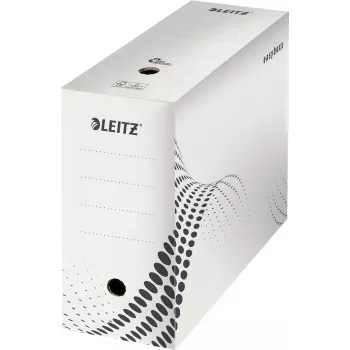 LEITZ easyboxx archyvinė dėžė balta, 150 mm vidinis plotis, 25 vnt., perdirbtas gofruotasis kartonas