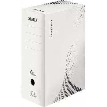 LEITZ easyboxx archyvinė dėžė balta, 150 mm vidinis plotis, 25 vnt., perdirbtas gofruotasis kartonas