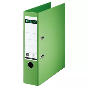 LEITZ 180° svirtinio mechanizmo segtuvas A4, 80 mm, šviesiai žalias, kartoninis, 1007-00-50