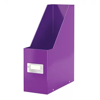 LEITZ Click & Store WOW žurnalų laikiklis A4, violetinis kietasis kartonas su PP plėvele, surenkamas su spaudėjais, 1 vnt. (6047-00-62)