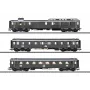 Märklin 42490 H0 3 vagonų greitųjų keleivinių vagonų rinkinys PwPost4ü-28 su DRG